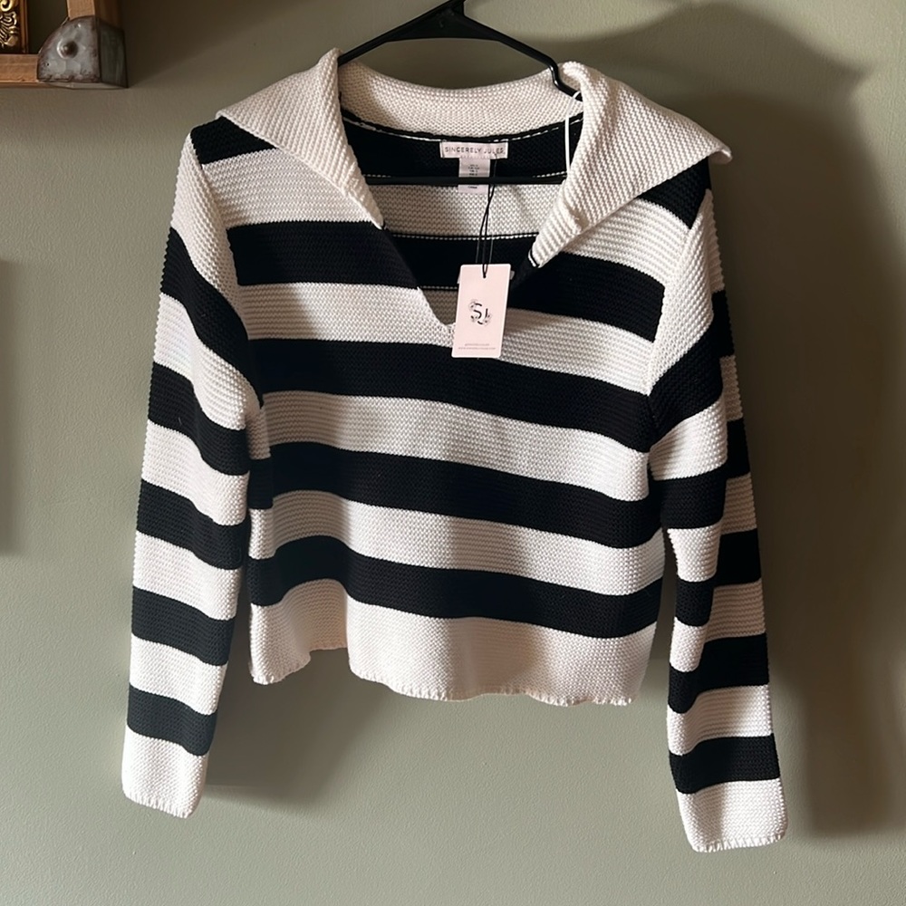 NWT striped sweater